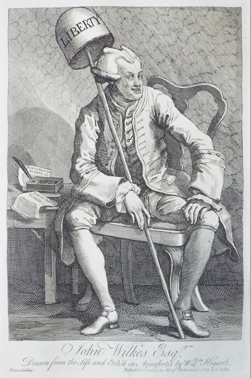 Print - John Wilkes Esqr. - Hogarth